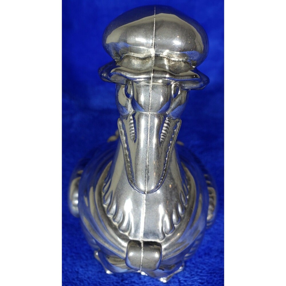 Vintage Godinger Mother Goose Metal Silver Plated Coin Savings Bank - Picture 6 of 12